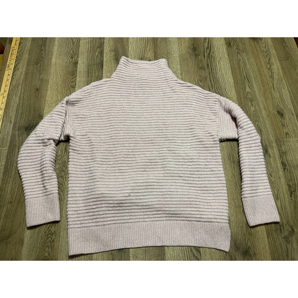 REPUBLIC Sweater, Women's Small, Pink, Turtleneck, Pullover, Long Sleeve, Ribbed